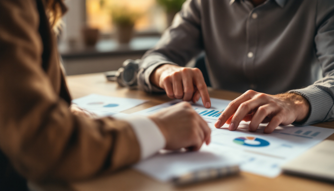 A Melbourne SEO specialist and a small-business owner reviewing a search strategy together