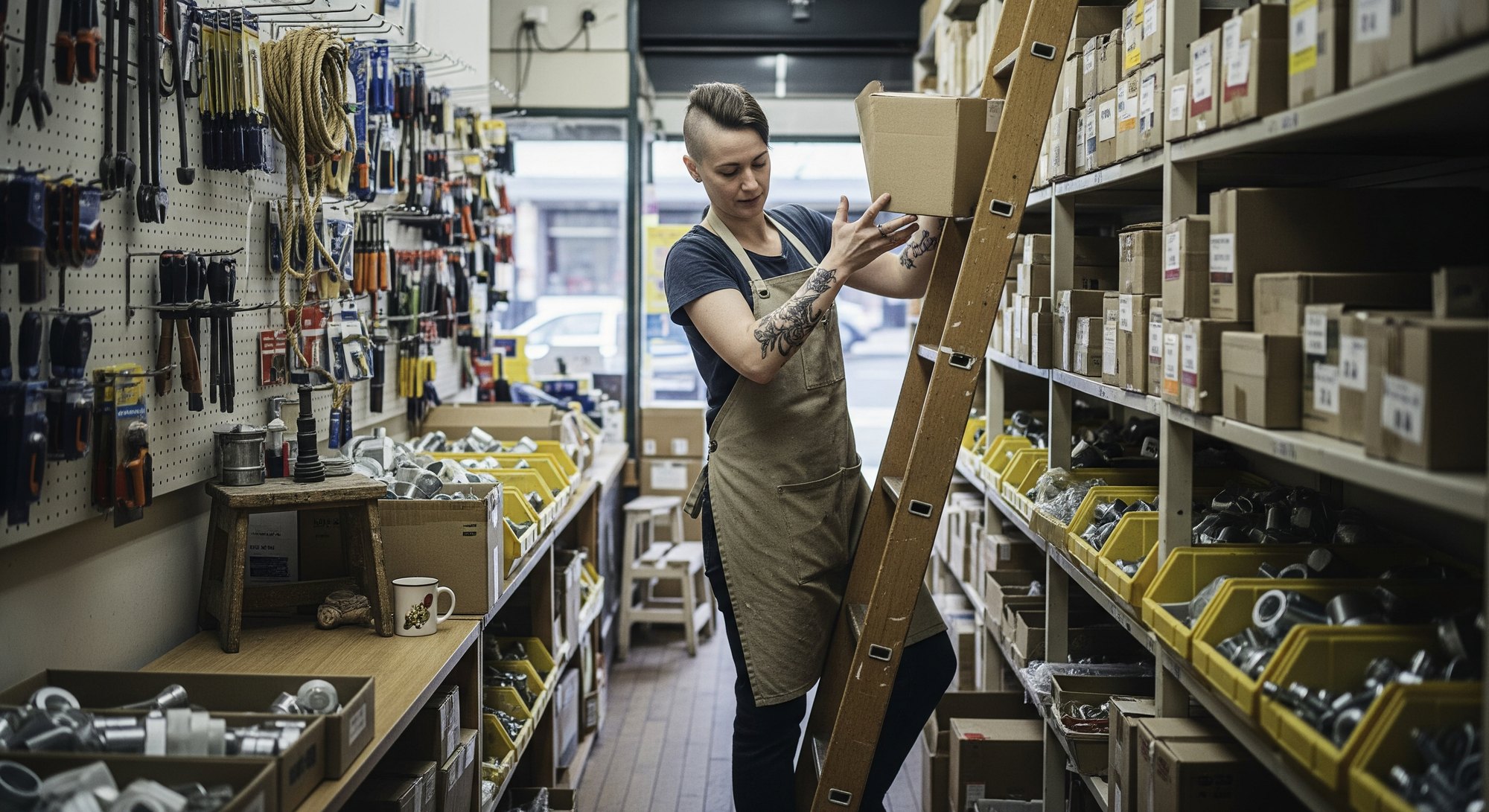 A Melbourne retailer merchandising her shop floor