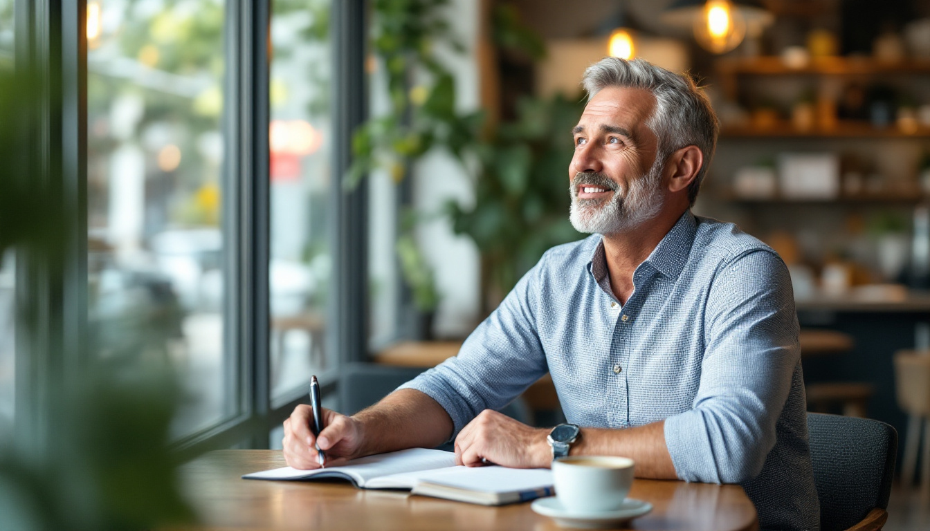 A small-business owner planning a week of simple social posts in one sitting