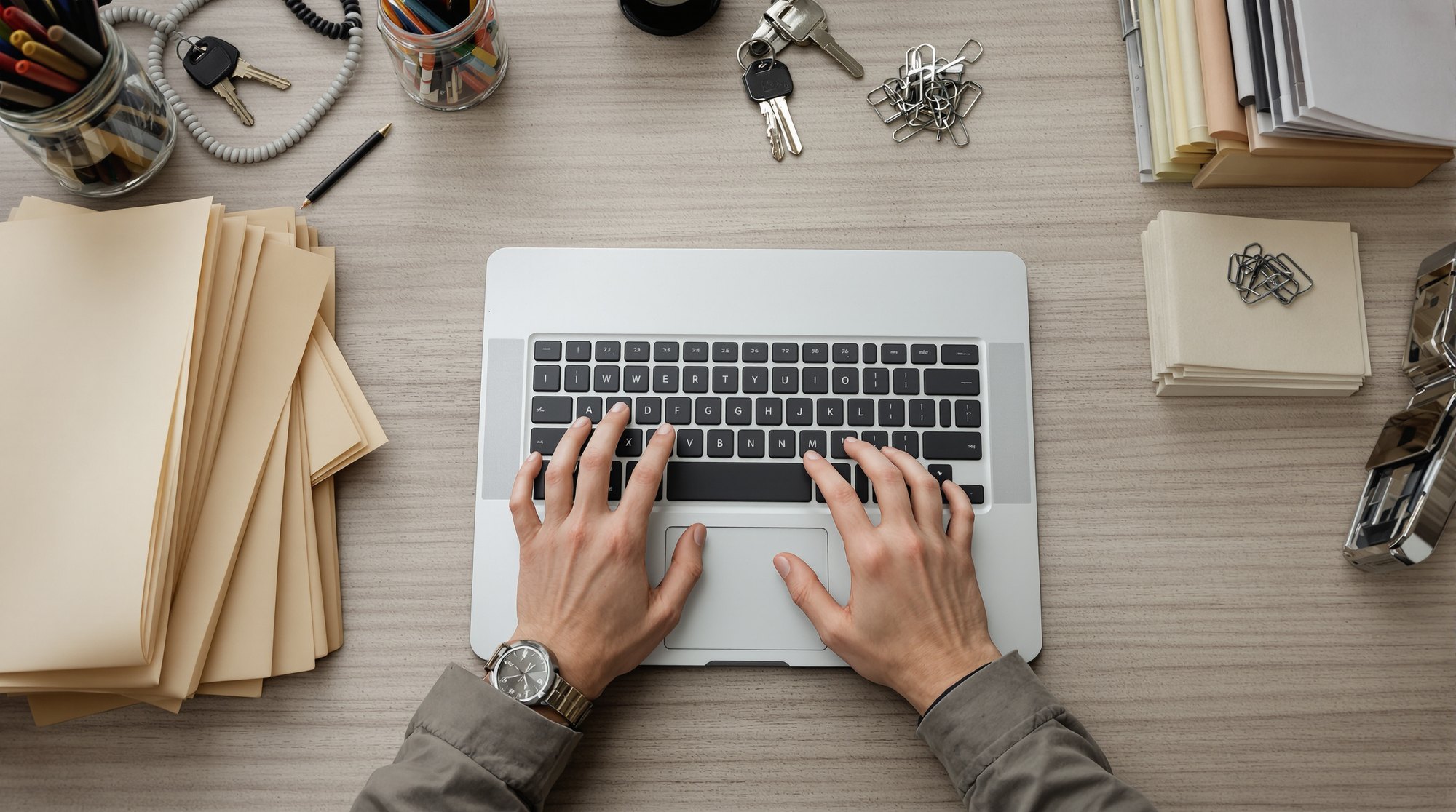 A business owner logging in to her own analytics account rather than relying on a dashboard