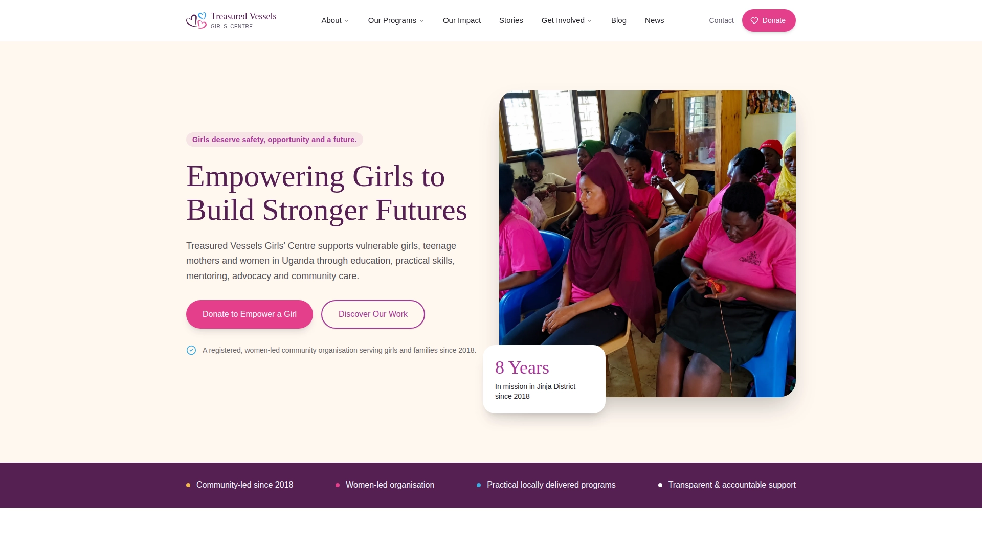 Treasured Vessels Girls' Centre